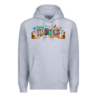 Heather Grey Happy thanksgiving Premium Hoodie - CowhideDigitalArt