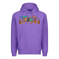 Purple Happy thanksgiving Premium Hoodie - CowhideDigitalArt