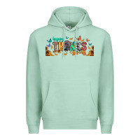 Seafoam Happy thanksgiving Premium Hoodie - CowhideDigitalArt
