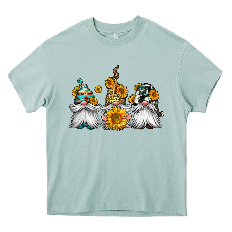 Western Sunflowers Gnomes Heavy Core Tee by Jasminsmagicworld | Teevron