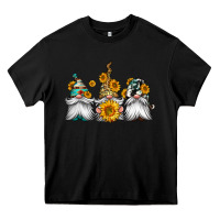Black western sunflowers gnomes Heavy Core Tee - Jasminsmagicworld