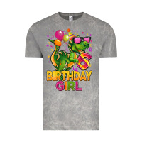Cloud Rock 6th birthday girl t rex pink Vintage Tee - CowGirlArtShop