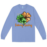 Colony Blue Feeling lucky with clover Long Sleeve Tee - HowdyJamesFarm
