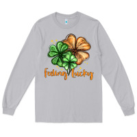 Moon Dust Feeling lucky with clover Long Sleeve Tee - HowdyJamesFarm