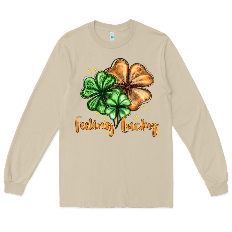 Feeling Lucky With Clover Long Sleeve Tee by HowdyJamesFarm | Teevron
