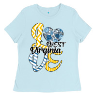 Baby Blue Love West Virginia Ladies Tee - Bettercallsaul