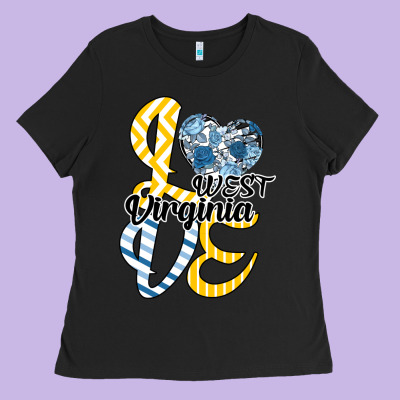 Love West Virginia Ladies Tee Designed By Bettercallsaul
