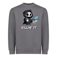 Storm killin' it shirt funny grim reaper halloween sarcasm Heavyweight Sweatshirt - trangStudio