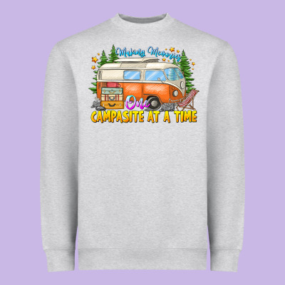 Making Memories Campsites Time Heavyweight Sweatshirt Designed By Cowhidedigitalart