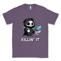 Lavender killin' it shirt funny grim reaper halloween sarcasm Classic Tee - trangStudio