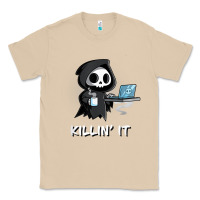 Mushroom killin' it shirt funny grim reaper halloween sarcasm Classic Tee - trangStudio