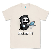 Killin' It Shirt Funny Grim Reaper Halloween Sarcasm Classic Tee | Teevron