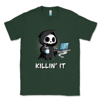 Sports Green killin' it shirt funny grim reaper halloween sarcasm Classic Tee - trangStudio