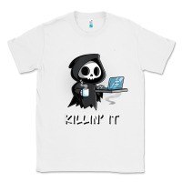 White killin' it shirt funny grim reaper halloween sarcasm Classic Tee - trangStudio