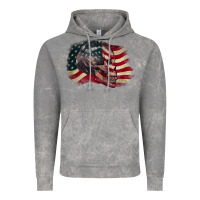 Cloud Rock skull with american flag 4th of july Vintage Hoodie - CowGirlArtShop
