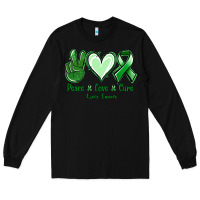 Peace Love Cure Liver Cancer Long Sleeve Tee | Teevron