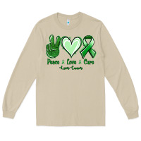 Mushroom Peace Love Cure Liver Cancer Long Sleeve Tee - Jasminsmagicworld