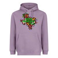 Lavender merry Christmas y'all Texas map Heavyweight Hoodie - BarkalooDesign