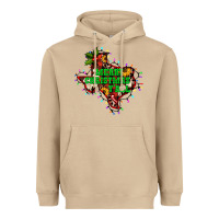 Merry Christmas Y'all Texas Map Heavyweight Hoodie | Teevron