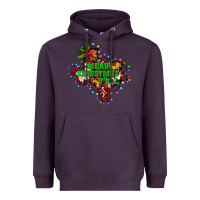 Plum merry Christmas y'all Texas map Heavyweight Hoodie - BarkalooDesign