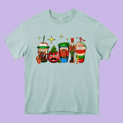 Nutcracker Coffee Heavy Core Tee Designed By Jasminsmagicworld