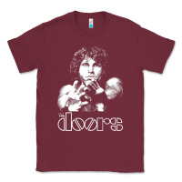 Burgundy Jim Morrison Classic Tee - trangStudio