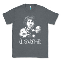 Charcoal Heather Jim Morrison Classic Tee - trangStudio