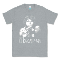 Heather Grey Jim Morrison Classic Tee - trangStudio