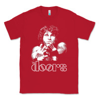 Red Jim Morrison Classic Tee - trangStudio