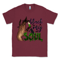 Burgundy Black my soul Classic Tee - NancyCooperArtShop