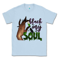 Dusty Blue Black my soul Classic Tee - NancyCooperArtShop