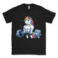 Black Unicorn Weightlifting T Fitness Gym Deadlift Rainbow Gifts Party Men W Classic Tee - trangStudio