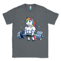 Charcoal Heather Unicorn Weightlifting T Fitness Gym Deadlift Rainbow Gifts Party Men W Classic Tee - trangStudio