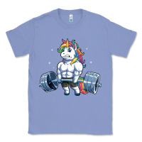 Colony Blue Unicorn Weightlifting T Fitness Gym Deadlift Rainbow Gifts Party Men W Classic Tee - trangStudio