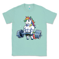Seafoam Unicorn Weightlifting T Fitness Gym Deadlift Rainbow Gifts Party Men W Classic Tee - trangStudio