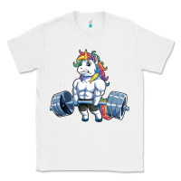 White Unicorn Weightlifting T Fitness Gym Deadlift Rainbow Gifts Party Men W Classic Tee - trangStudio