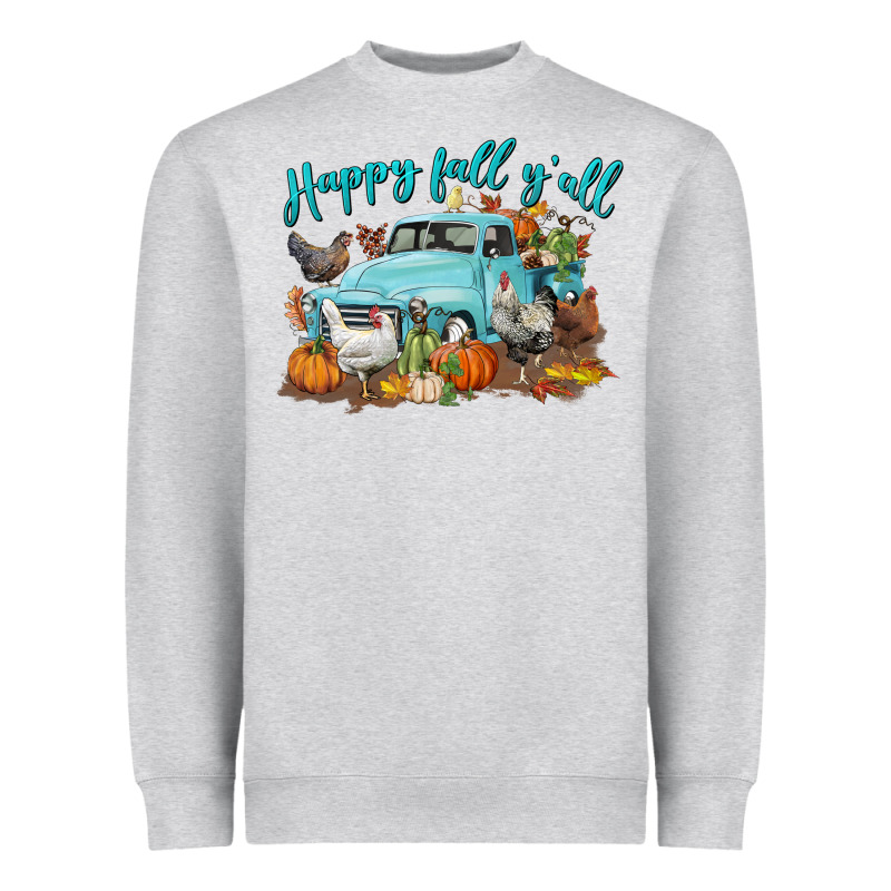 Happy Fall Y'all Heavyweight Sweatshirt by LillyAllenDesigns | Teevron
