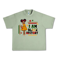 I Am Black History Black Girl Peekaboo Juneteenth Urban Heavy Tee | Teevron
