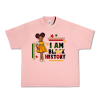 Salmon i am black history black girl peekaboo juneteenth Urban Heavy Tee - CowGirlArtShop