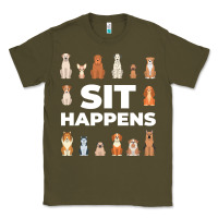 Army Green Dog Funny S It Happens Pet Sitting Design Classic Tee - trangStudio