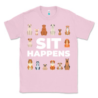 Bubblegum Pink Dog Funny S It Happens Pet Sitting Design Classic Tee - trangStudio