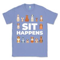 Colony Blue Dog Funny S It Happens Pet Sitting Design Classic Tee - trangStudio