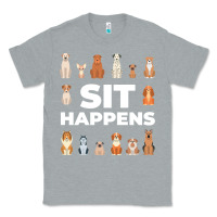 Heather Grey Dog Funny S It Happens Pet Sitting Design Classic Tee - trangStudio