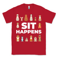 Red Dog Funny S It Happens Pet Sitting Design Classic Tee - trangStudio