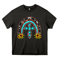 Asphalt cross rainbow Heavy Core Tee - JahusDesignShop