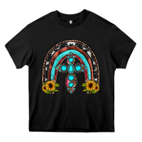 Black cross rainbow Heavy Core Tee - JahusDesignShop