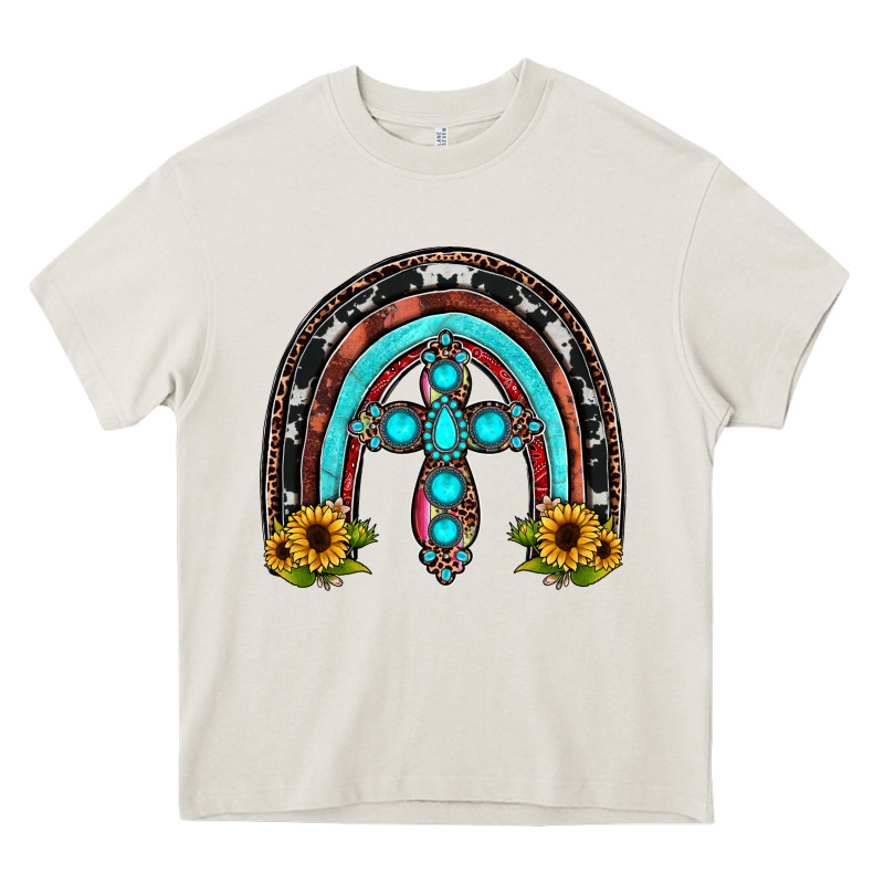 Cross Rainbow Heavy Core Tee by JahusDesignShop | Teevron