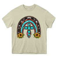 Mossy cross rainbow Heavy Core Tee - JahusDesignShop