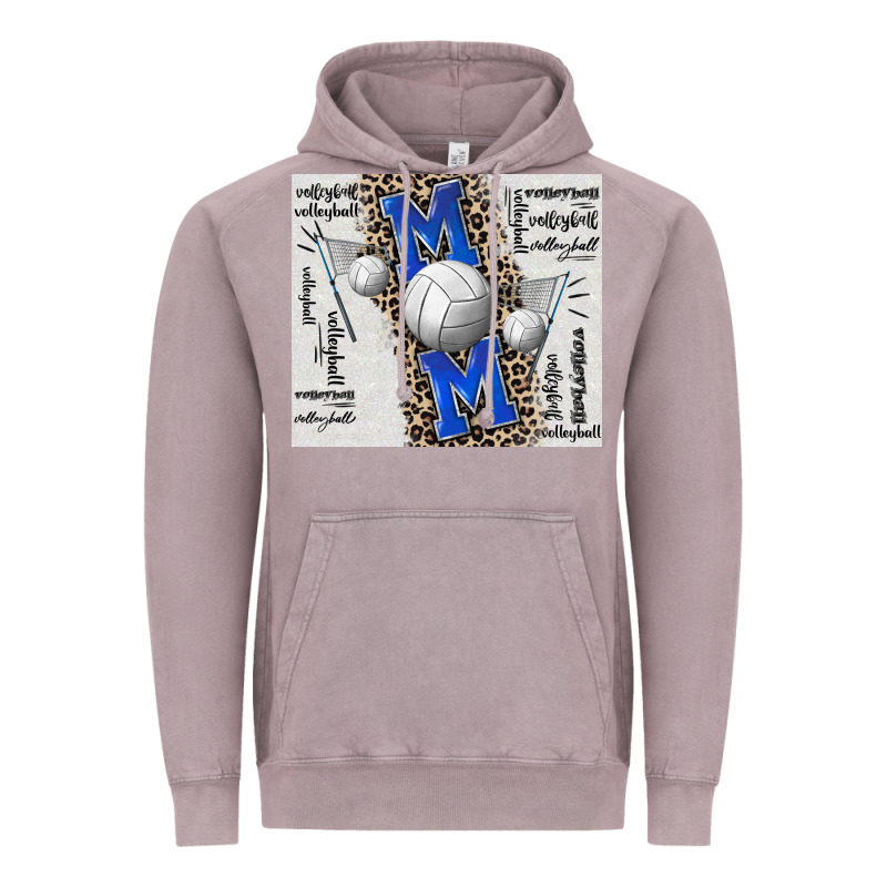 Volleyball Mom Blue Mother's Day Vintage Hoodie by CowGirlArtShop | Teevron