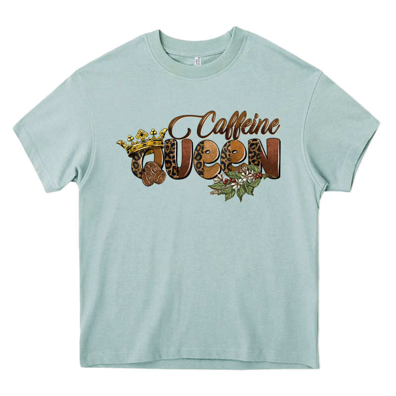 Caffeine Queen Heavy Core Tee by BarkalooDesign | Teevron